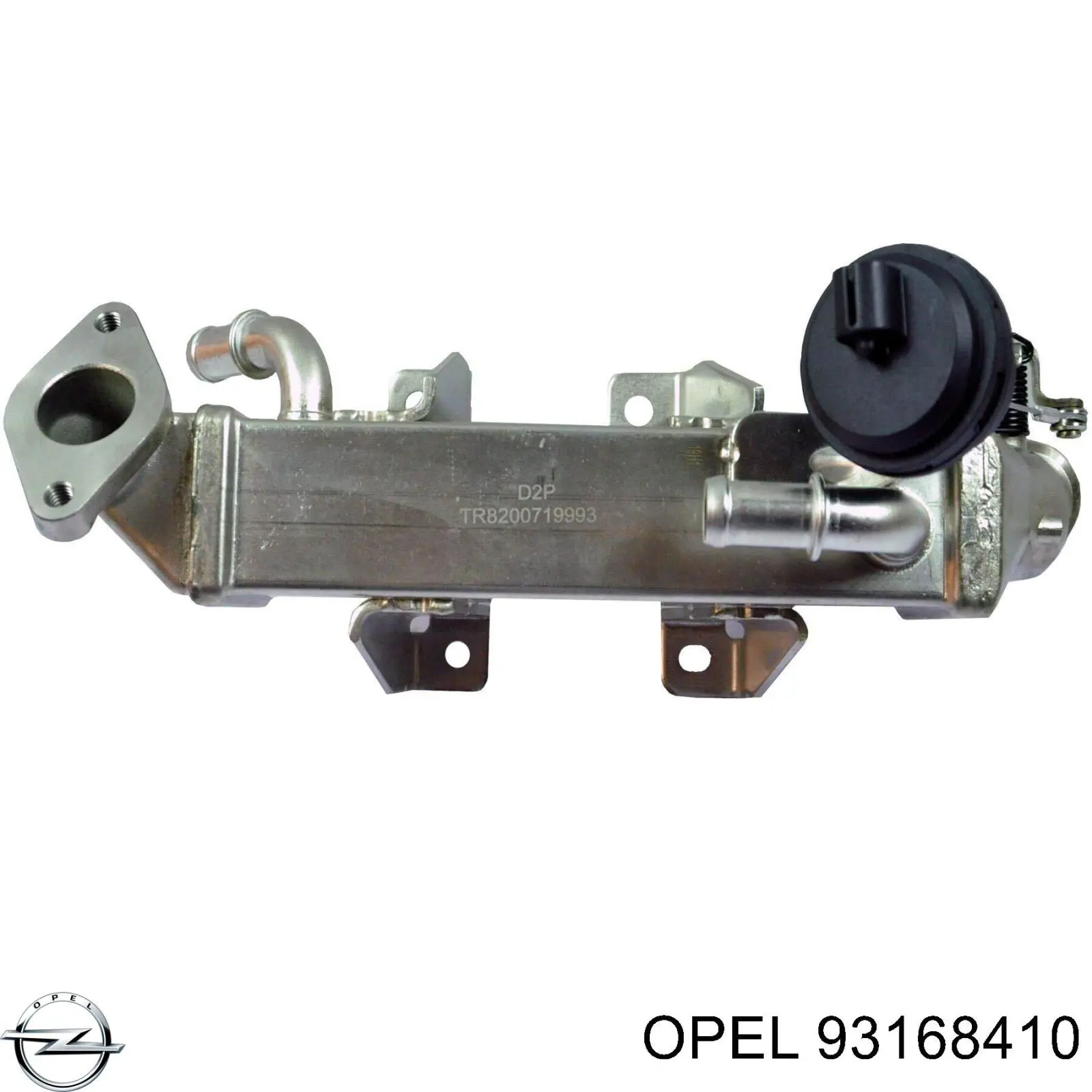 Радіатор системи EGR рециркуляції вихлопних газів 93168410 Opel