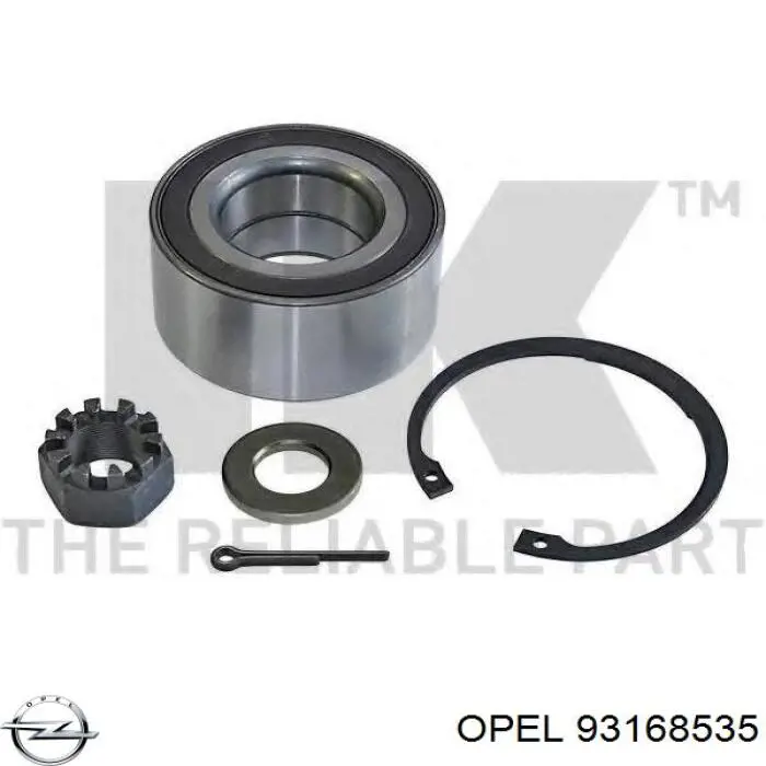 Купити 93168535 Opel Підшипник ступиці передньої