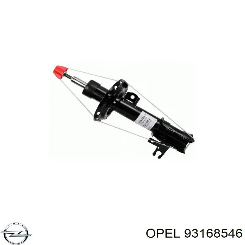 Амортизатор передньої підвіски, лівий Opel 344583 ціна, від 50.21 USD