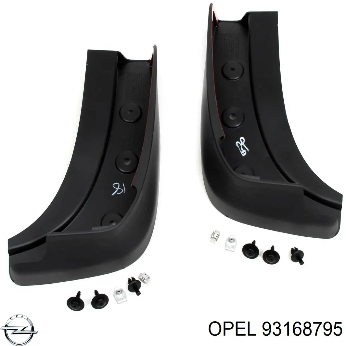 Бризковики задні 93168795 Opel