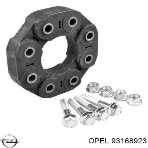 Гумова пружна муфта кардана передня Opel 93168923