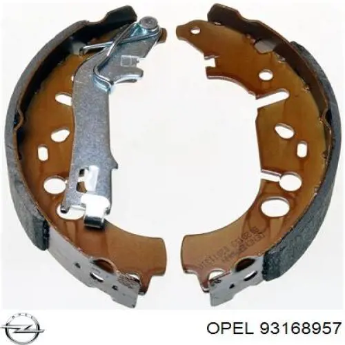 Колодки гальмові задні, барабанні Opel 93168957 ціна, від 24.44 USD