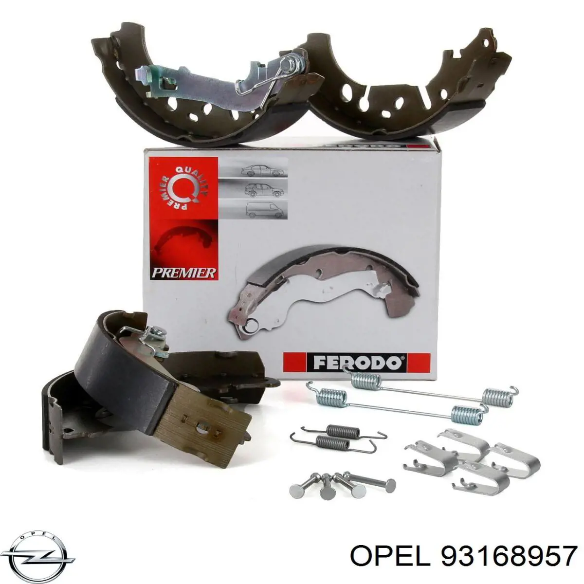 Купити 93168957 Opel Колодки гальмові задні, барабанні