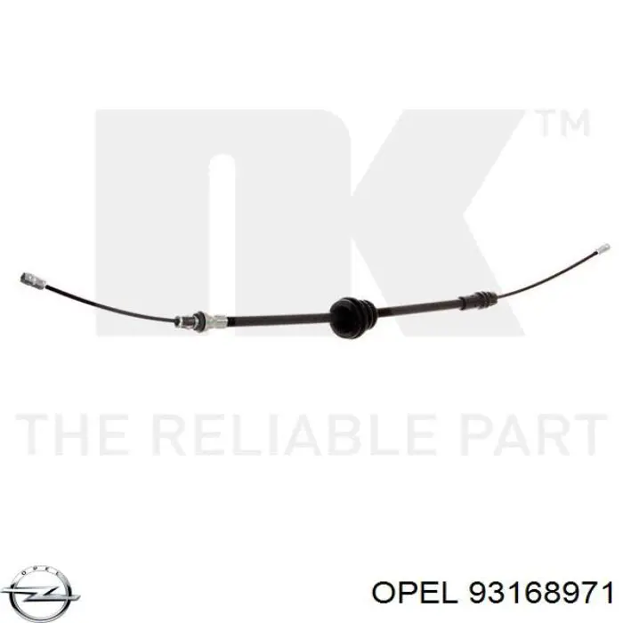 Трос стоянкового гальма передній Opel 93168971 ціна, від 17.69 USD