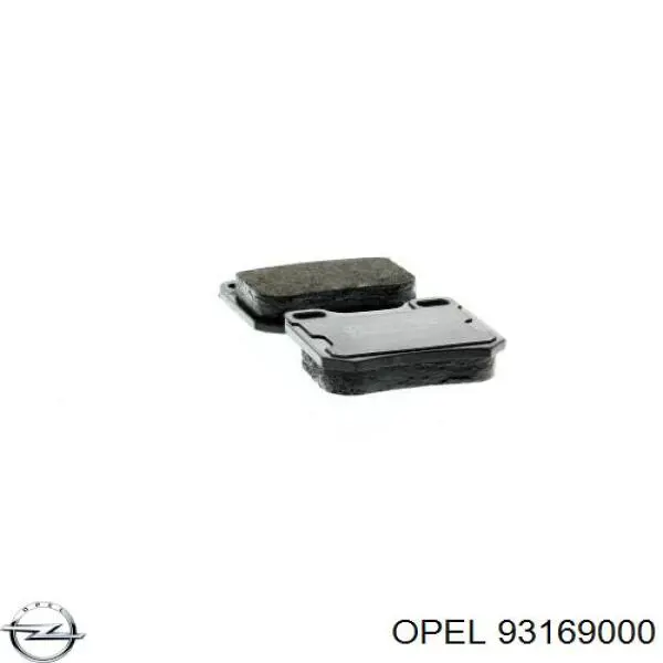 Задні гальмівні колодки 93169000 Opel