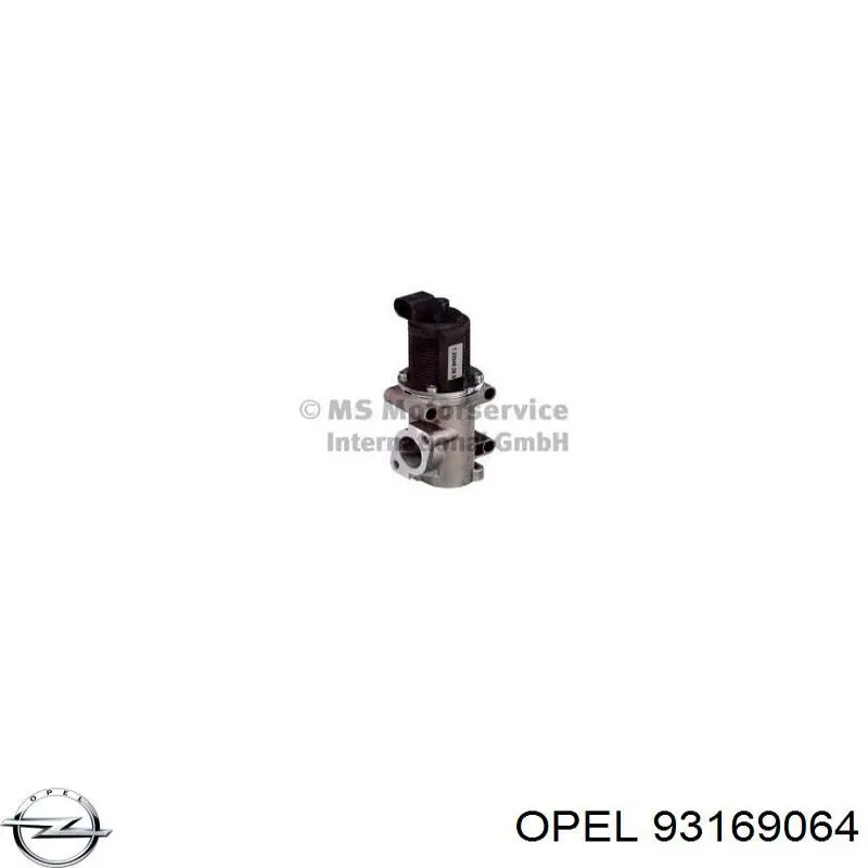 93169064 Opel клапан egr, рециркуляції газів