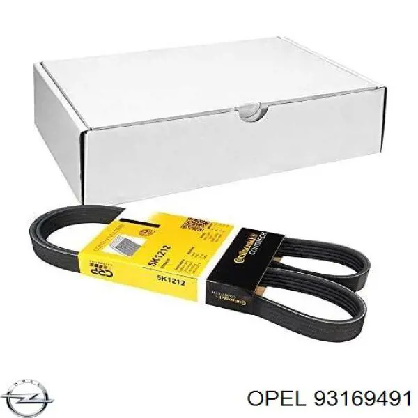 Клиновий ремінь Opel 93169491 ціна, від 7.47 USD