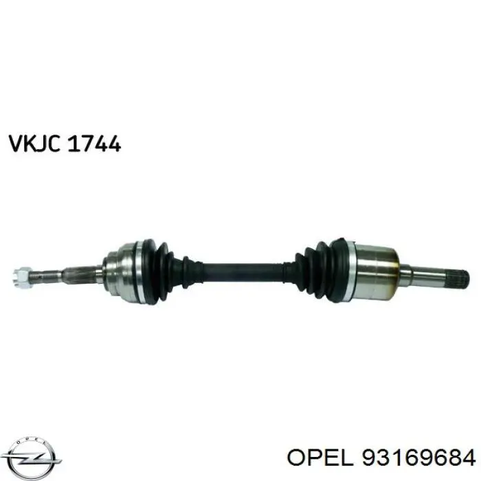 Привід передній лівий Opel 93169684 ціна, від 155.61 USD