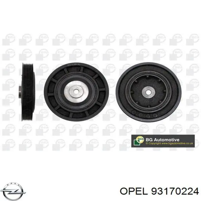 Купити 93170224 Opel Шків колінчастого вала