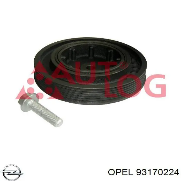 Шків колінвала (демпфер ) Opel 93170224 ціна, від 9.74 USD