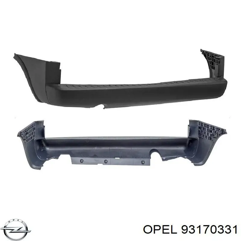 93170331 Opel Буфер (бампер) задній