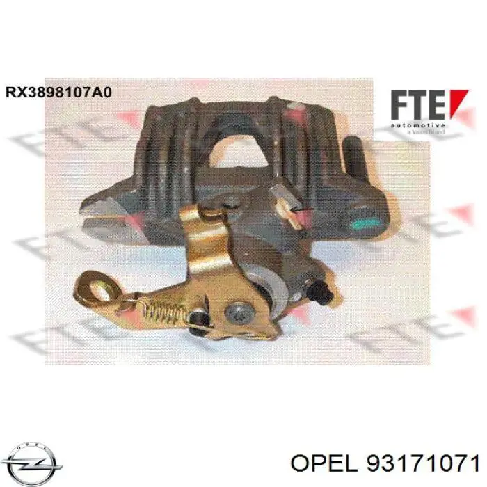 Супорт гальмівний задній лівий Opel 93171071 ціна, від 63.20 USD