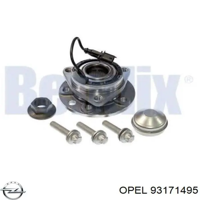Передня маточина 93171495 Opel