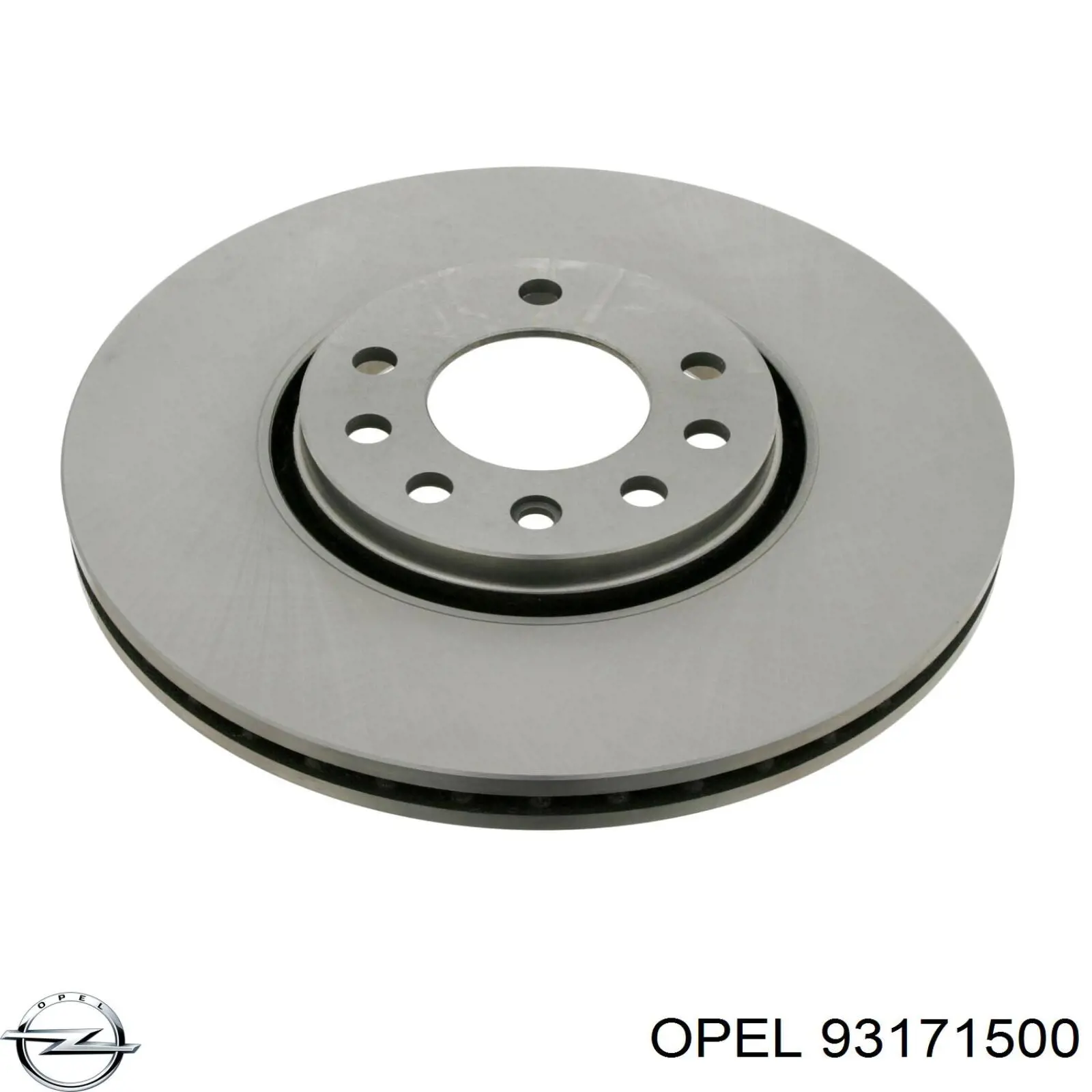 93171500 Opel диск гальмівний передній