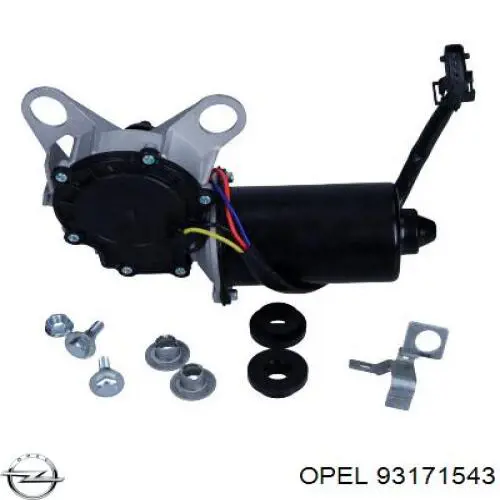 Двигун склоочисника лобового скла (трапеції) Opel 93171543