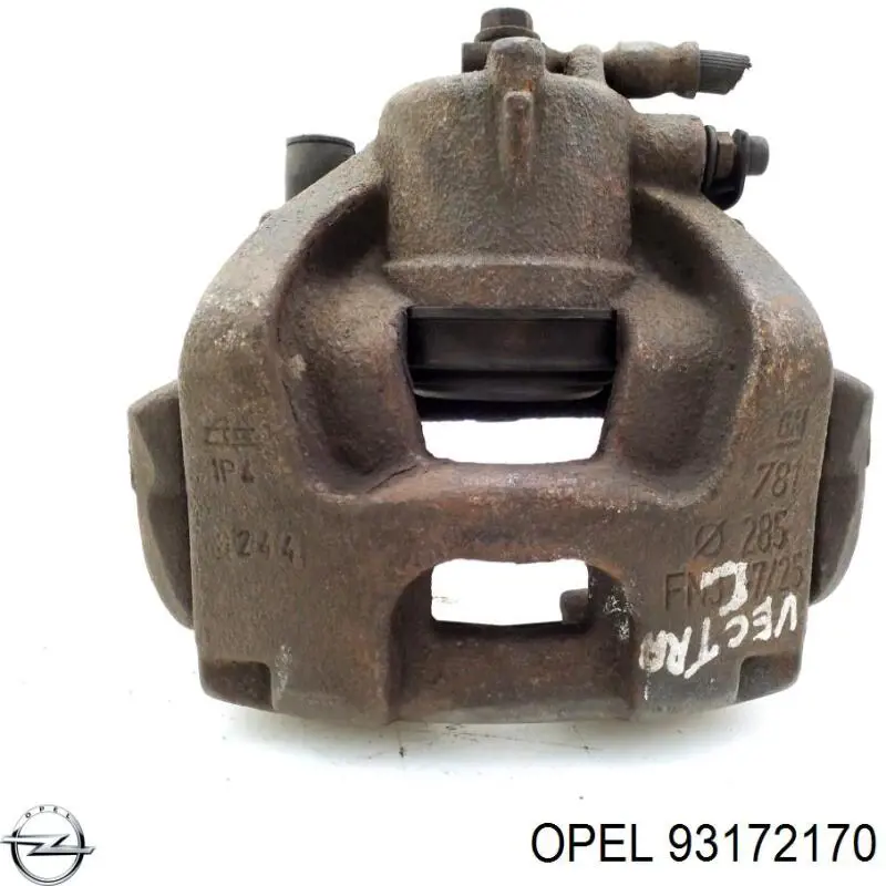 Купити 93172170 Opel Супорт гальмівний передній лівий
