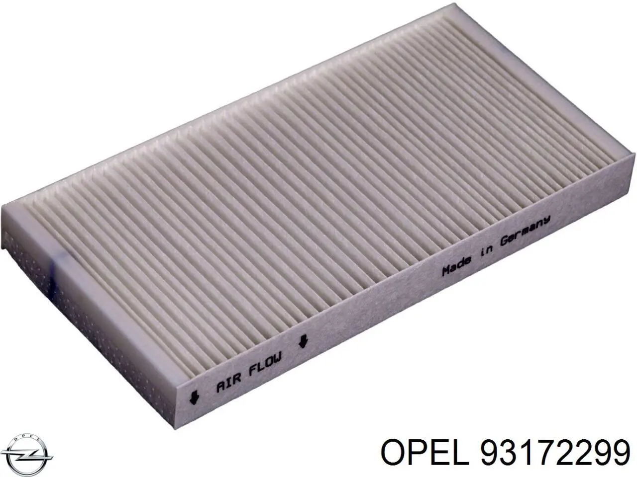 Фільтр повітряний обігрівача Opel 93172299 ціна, від 7.52 USD