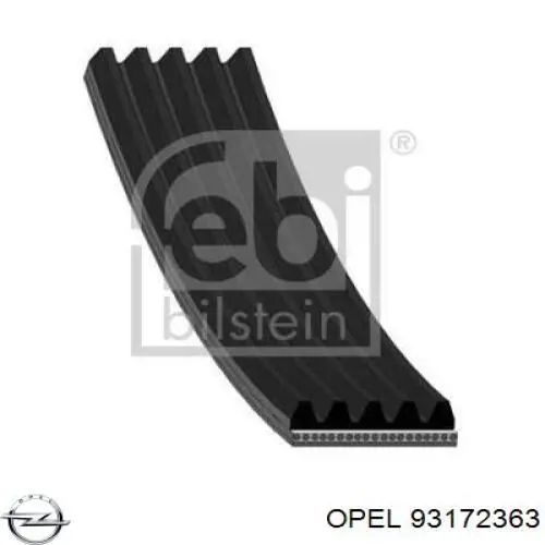 Клиновий ремінь Opel 93172363 ціна, від 6.94 USD