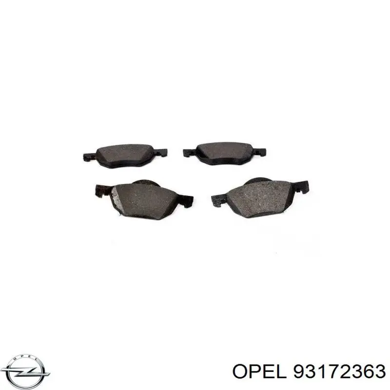 Ремінь генератора 93172363 Opel