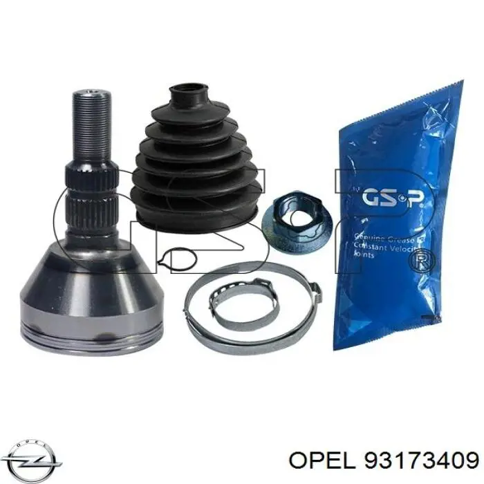 Граната колісна Opel 93173409 ціна, від 40.90 USD