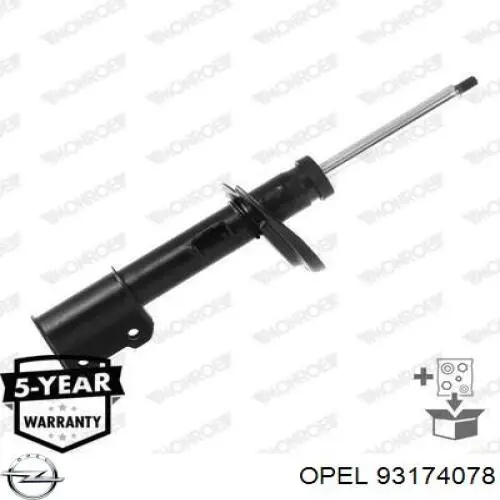 Амортизатор передній, правий Opel 93174078 ціна, від 41.49 USD