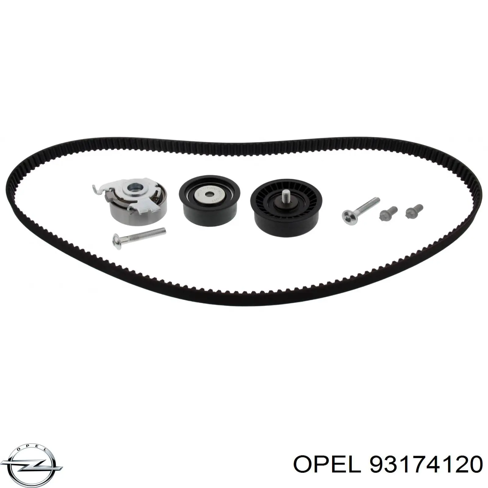 93174120 Opel Ремінь ГРМ, комплект