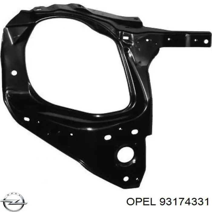 Рамка радіатора ліва Opel 93174331 ціна, від 48.62 USD