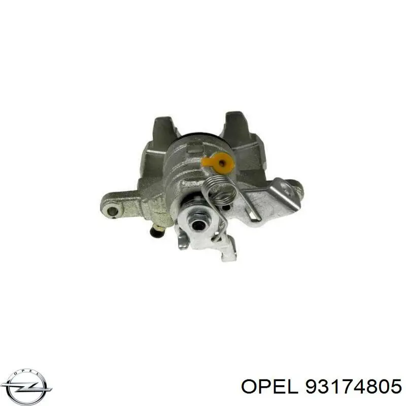 Задній гальмівний супорт лівий Opel 93174805