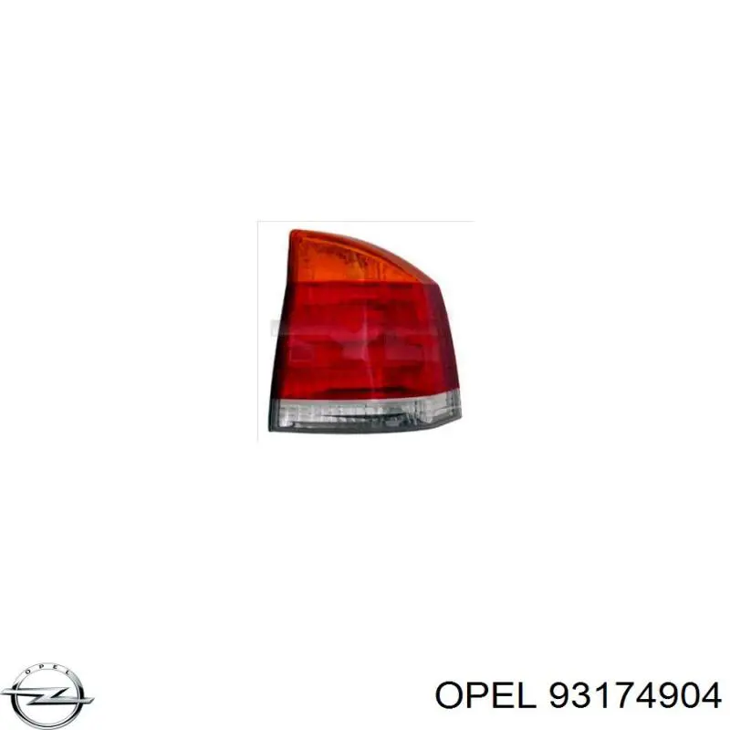 93174904 Opel ліхтар задній правий