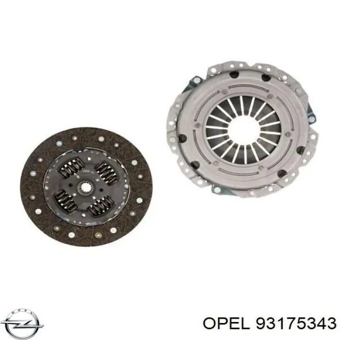 Комплект зчеплення (3 частини) Opel 93175343 ціна, від 66.99 USD