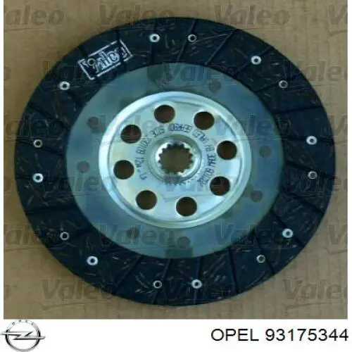 Купити 93175344 Opel Комплект зчеплення (диск, корзина, підшипник)