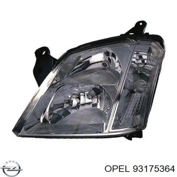 Фари Opel 93175364 ціна, від 96.60 USD