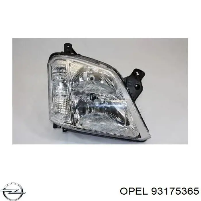 Фара правая Opel 93175365 ціна, від 96.77 USD