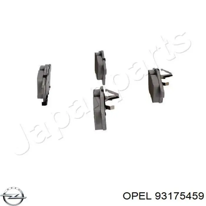 Купити 93175459 Opel Колодки гальмівні передні, дискові