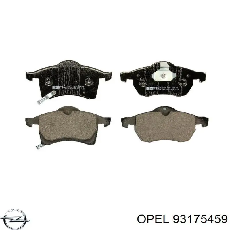 Гальмівні колодки Opel 93175459 ціна, від 22.82 USD