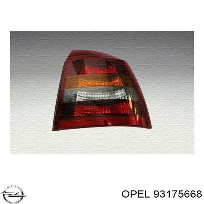 93175668 Opel ліхтар задній лівий