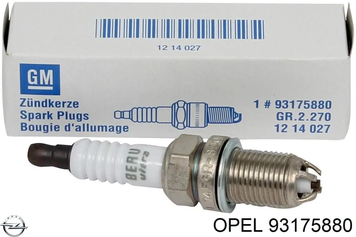 Свічки автомобільні Opel 93175880 ціна, від 6.35 USD
