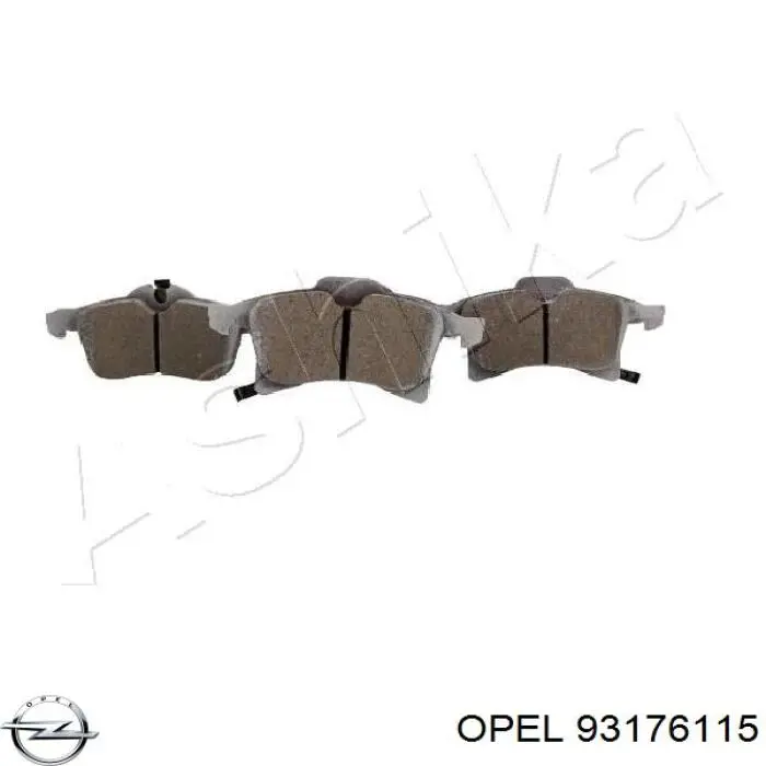 Гальмівні колодки Opel 93176115 ціна, від 24.40 USD