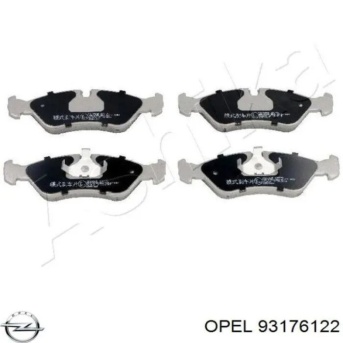 Гальмівні колодки Opel 93176122 ціна, від 17.01 USD