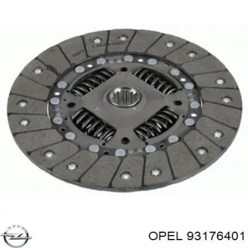 Зчеплення Opel 93176401 ціна, від 35.35 USD