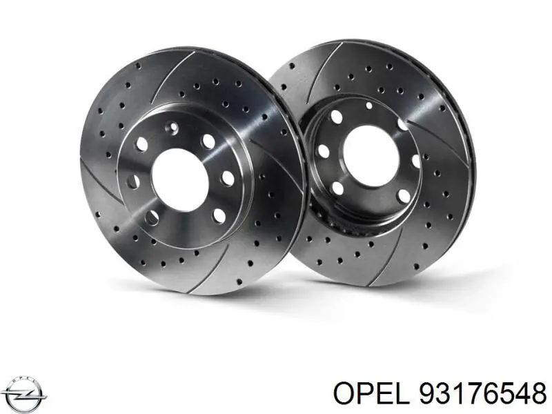 93176548 Opel диск гальмівний задній