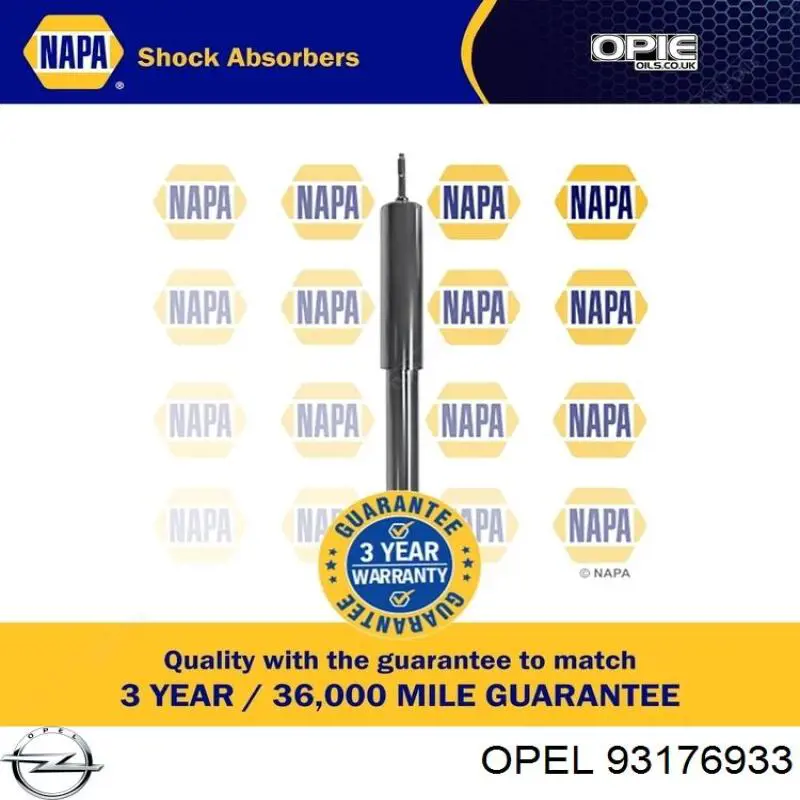 Амортизатор задній 93176933 Opel