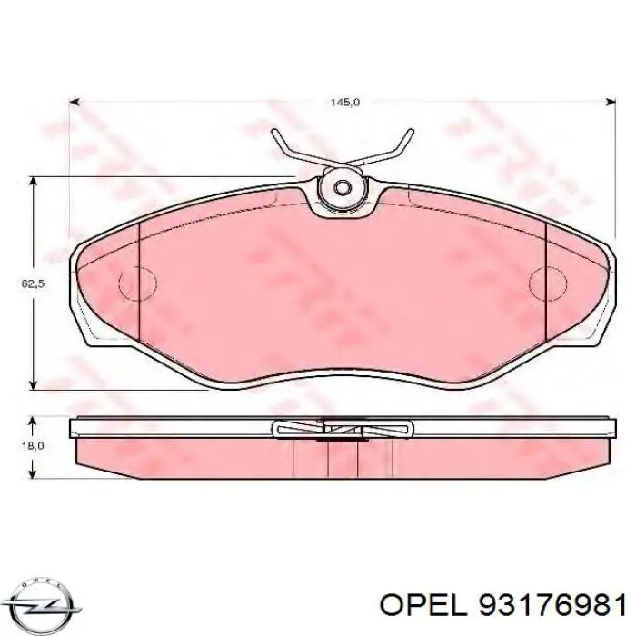 Купити 93176981 Opel Комплект прокладок двигуна, нижній