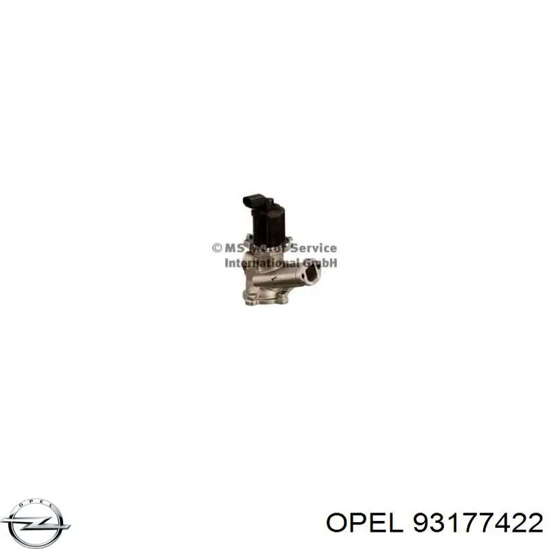 Клапан EGR Opel 93177422 ціна, від 16.87 USD