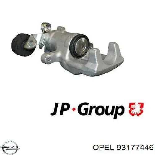 93177446 Opel Супорт гальмівний задній лівий