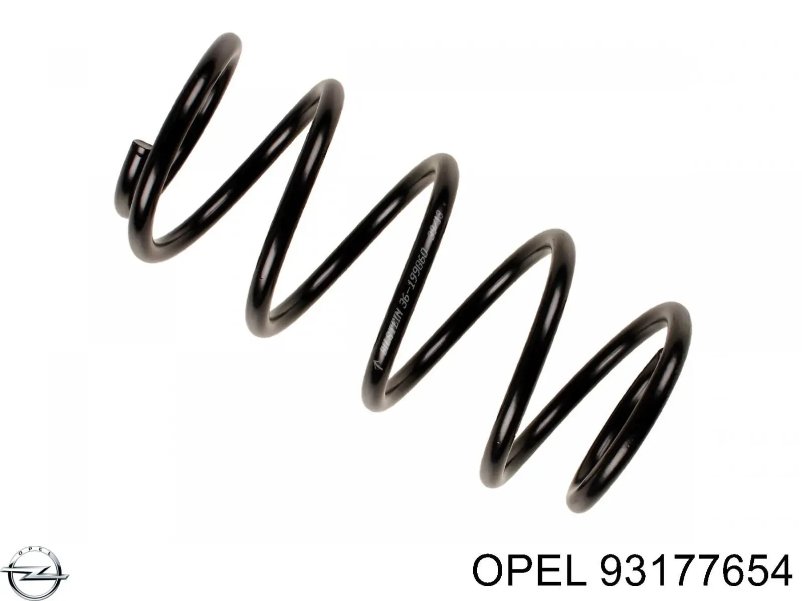 Купити 93177654 Opel Гвинтова пружина підвіска