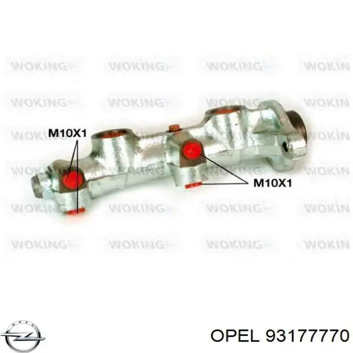 Циліндр головний гальма (Гідротормоз) Opel 93177770 ціна, від 80.15 USD