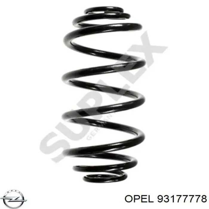 93177778 Opel Пружина підвіски задня