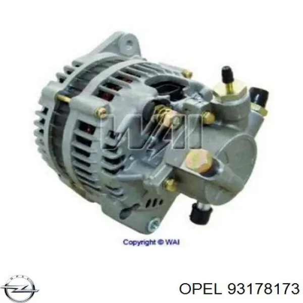 Генератор Opel 93178173 ціна, від 177.67 USD