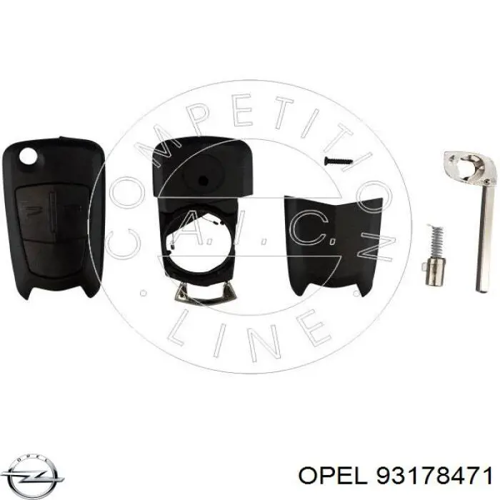 0139012 Opel Ключ замка запалювання